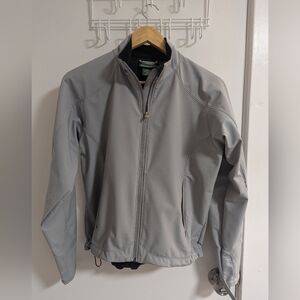 L.L. Bean Light Gray Men's Windbreaker Jacket